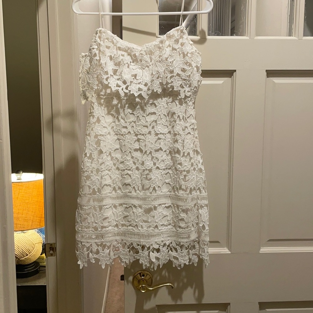 White, off the shoulder ASTR the label dress